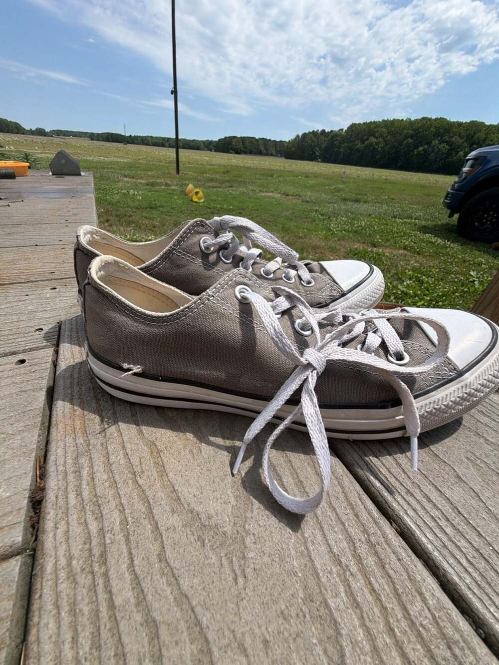 Converse All Star Low Top Sneakers Gray Size 6
